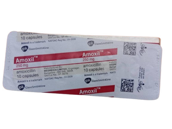 Amoxil Gsk Amoxicillin Caps 250mg(1 card)
