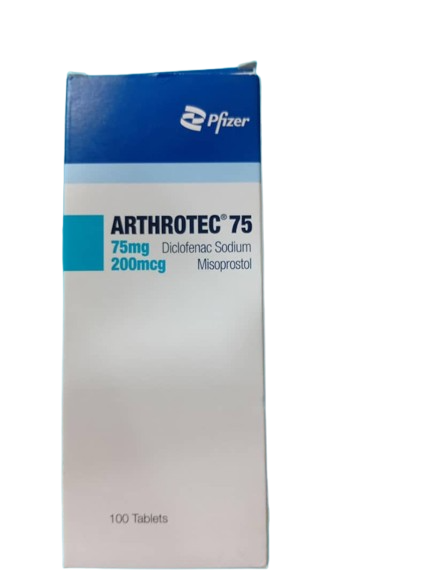 Arthrotec Diclofenac Sodium 75mg & Misoprostol 200mcg Tab(1 pack)