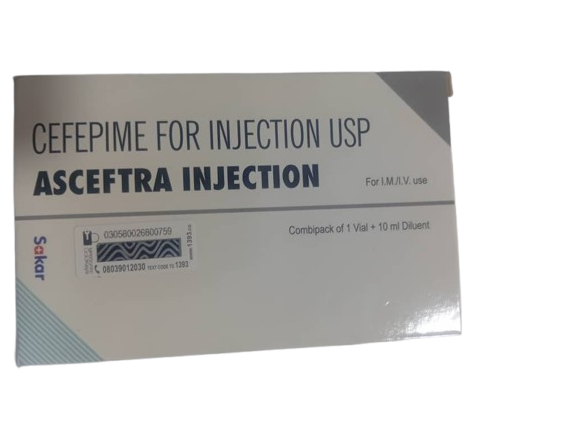 Asceftra Cefepime Injection 1g