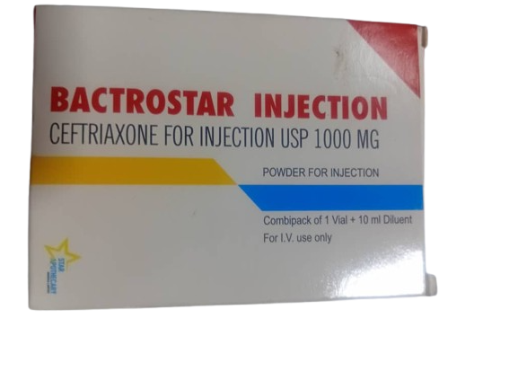Bactrostar Ceftriaxone Injection 1g
