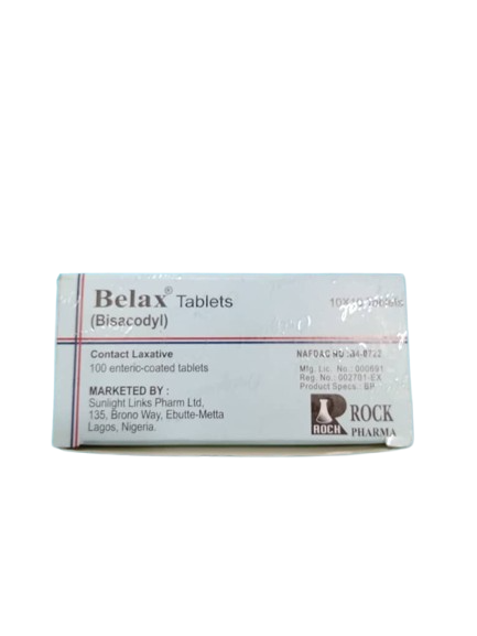 Belax Bisacodyl Tab 5mg(1 pack)