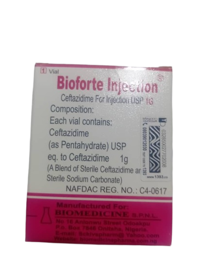 Bioforte Ceftazidime Injection 1g