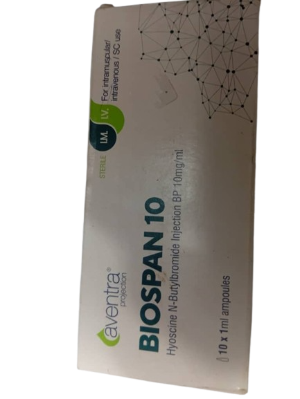 Biospan-10 Hyoscine N-Butylbromide injection 10mg/ml(1Amp)