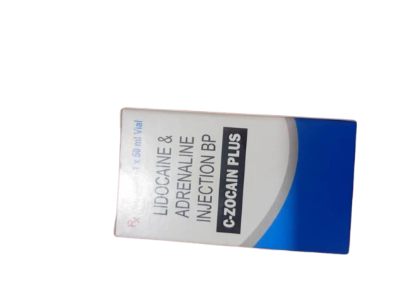  C zocain Plus Lidocaine and adrenaline injection 1% -30ml vial (1 vial) 