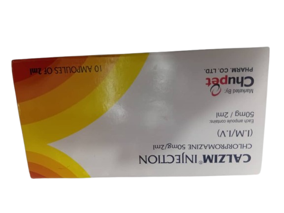 Calzim Chlorpromazine Injection 50mg /2ml(1 amp)