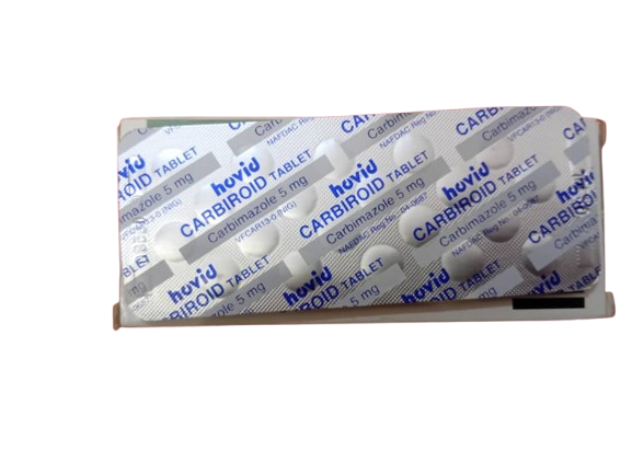 Carbiroid Cabimazole Tab 5mg Tab(1 card)