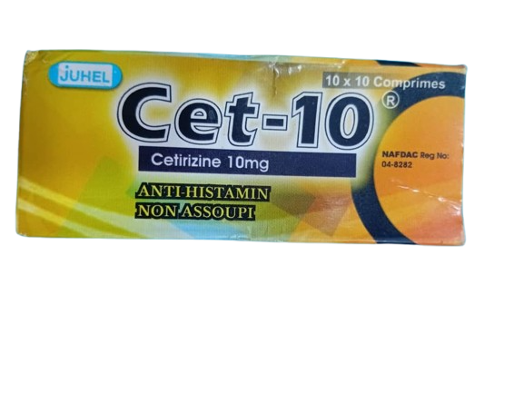  Cet-10 Cetrizine Tab 10mg ( 1 pack)