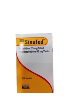 Sinufed Triprolidine 2.5mg / Pseudoephedrine60mg