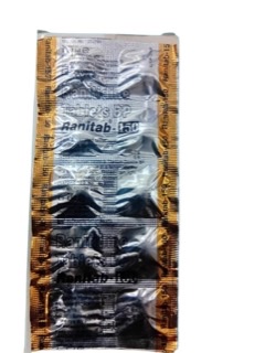 Ranitab Ranitidine Tab 150mg(1card)