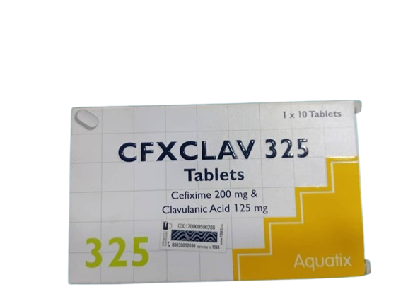 Cfxclav 325 Cefixime 200mg & Clavulanic(1 card)acid125mgTab