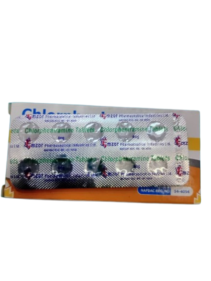 Emzor Chlorpheniramine Maleate Tab 4mg(card)
