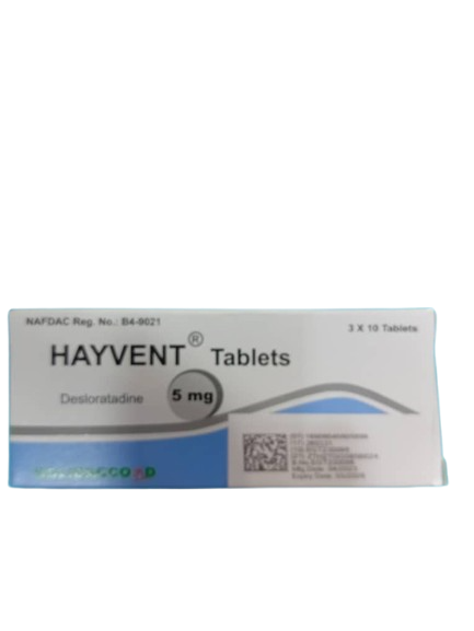 Hayvent Deslorotadine Tab 5mg(pack)