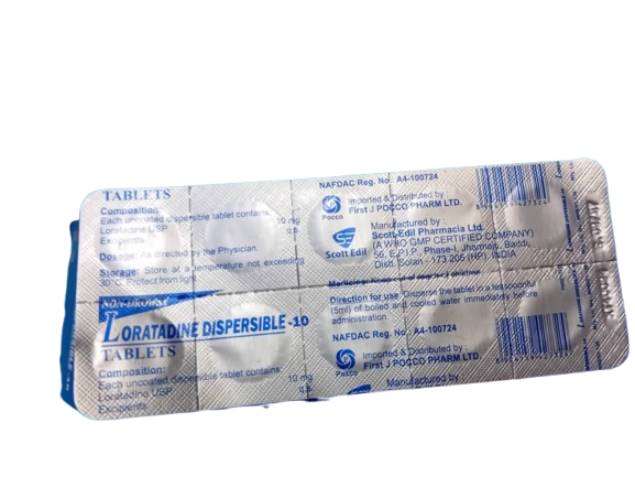 Pocco Loratadine Dispersible Tab10mg(1 card)