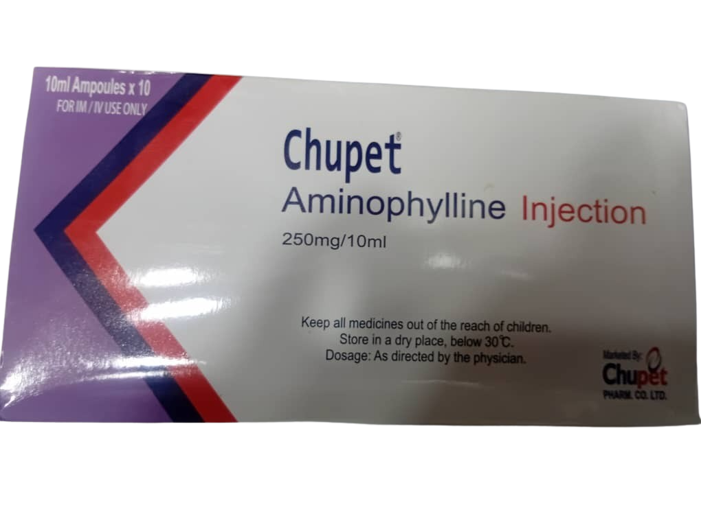 Chupet Aminophylline Injection 250mg/10ml(pack)