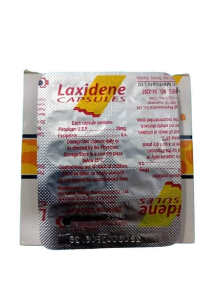 Laxidene Piroxicam Caps 20mg(1 card)