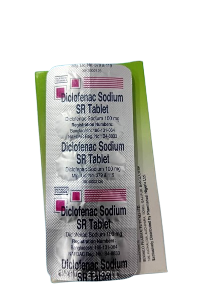  Diclofenac Sodium Tab 100mg SR(1 card)
