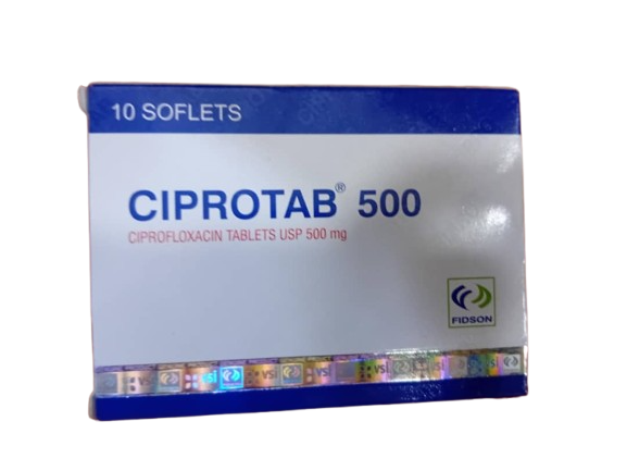 Ciprotab Ciprofloxacin Tab 500mg(10 tabs)