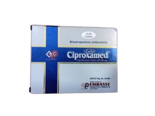 Ciproxamed Ciprofloxacin Tab 500mg(1card)