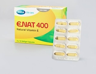 ENAT 400 Natural Vitamin E Caps(1 card)
