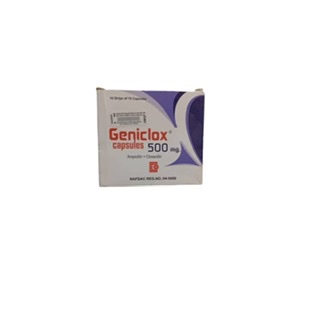 Geniclox Caps Ampicillin/Cloxacillin capsule 500mg(1card)