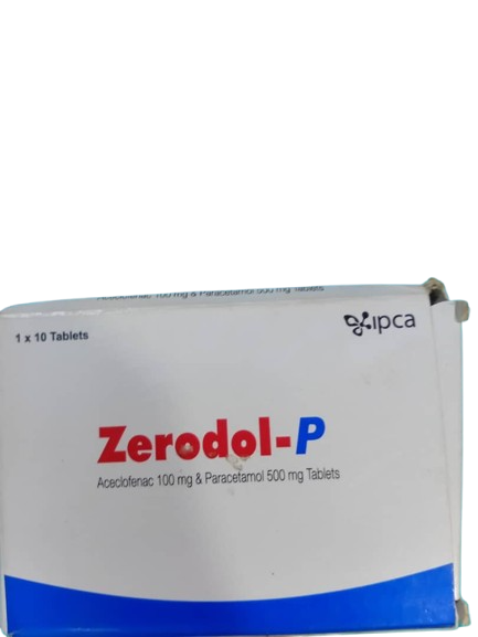 Zerodol P Aceclofenac100mg And Paracetamol 500mg Tab (1 pack) 