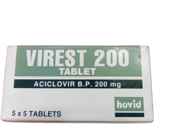 Virest-200 Aciclovir Tab 200mg(1 pack)
