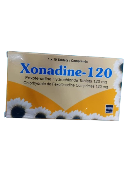 Xonadine Fexofenadine HCL Tab 120mg(1 pack)