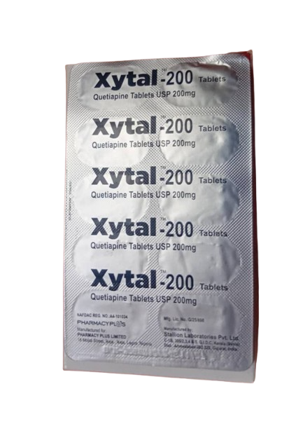 Xytal Quetiapine Tab 200mg (1 card)