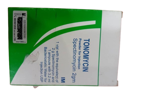 Tonomycin Spectinomycin Injection 2gm (1 pack)