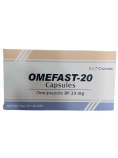 Omefast Omeprazole Caps 20mg (1pack)