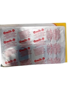 Omit-D Omeprazole 20 mg & Domperidone 10mg Caps(1 card)