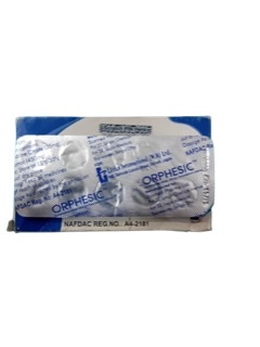 Orphesic Orphenadrine Citrate & Paracetamol 35mg/450mg Tab(1card)