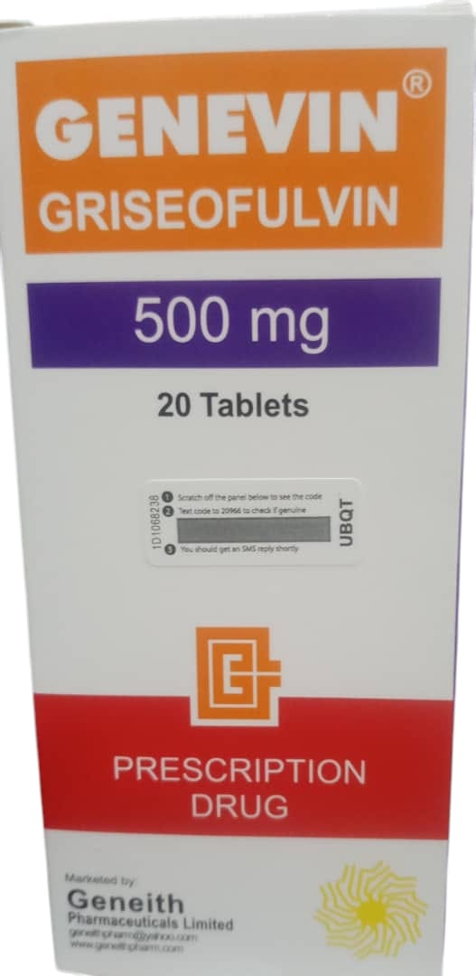 Genevin Griseofulvin Tab 500mg (packet)