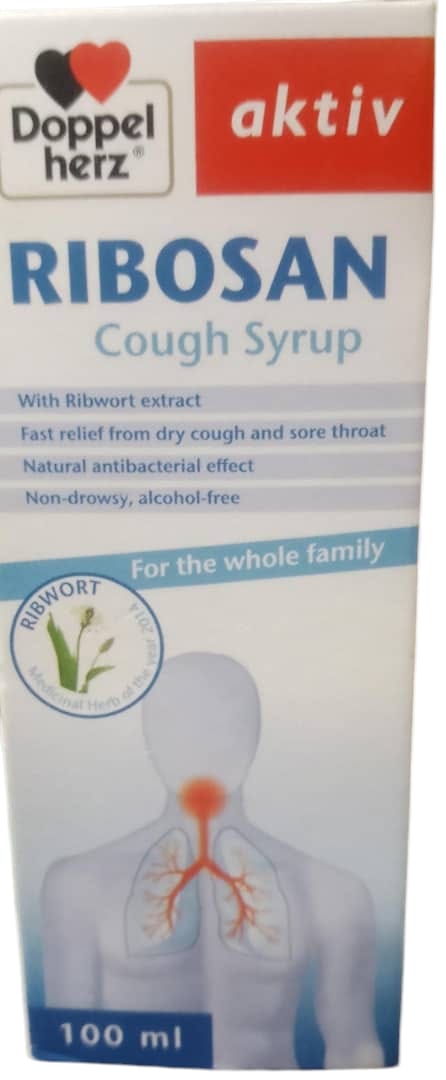 Doppel herz Ribosan cough syrup 100ml(1 bottle )