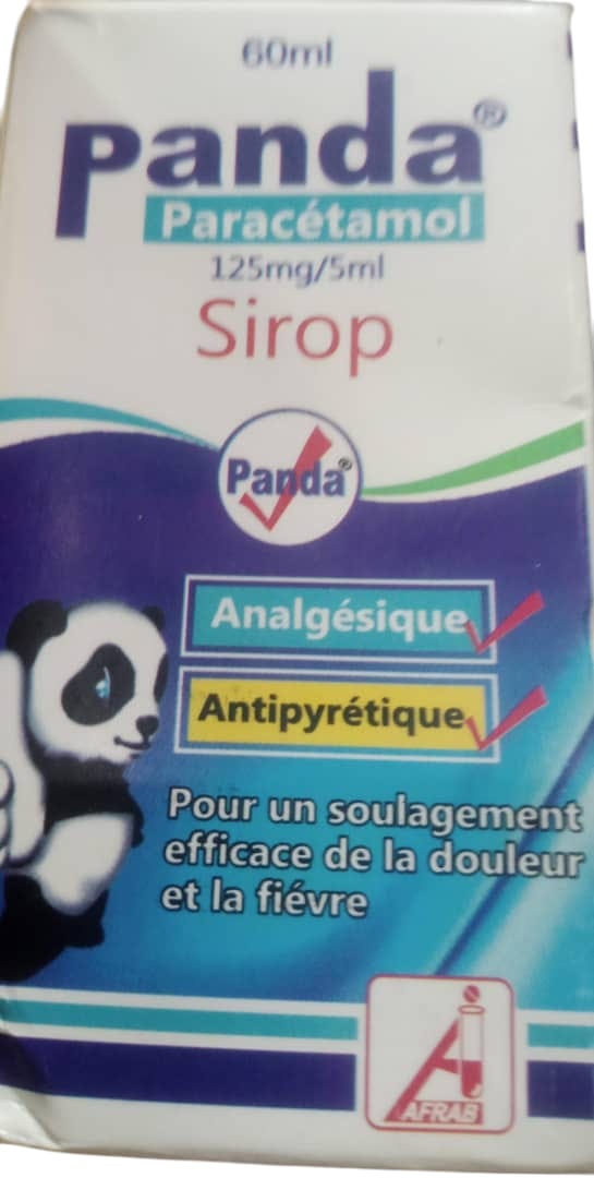 Panda Paracetamol Syrup 125mg/5ml 60ml (1 bottle)