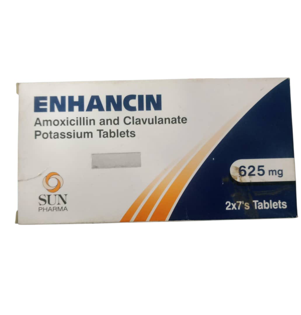 Enhancin Amoxicillin and Clavulanate potassium 625mg Tab (1 pack)