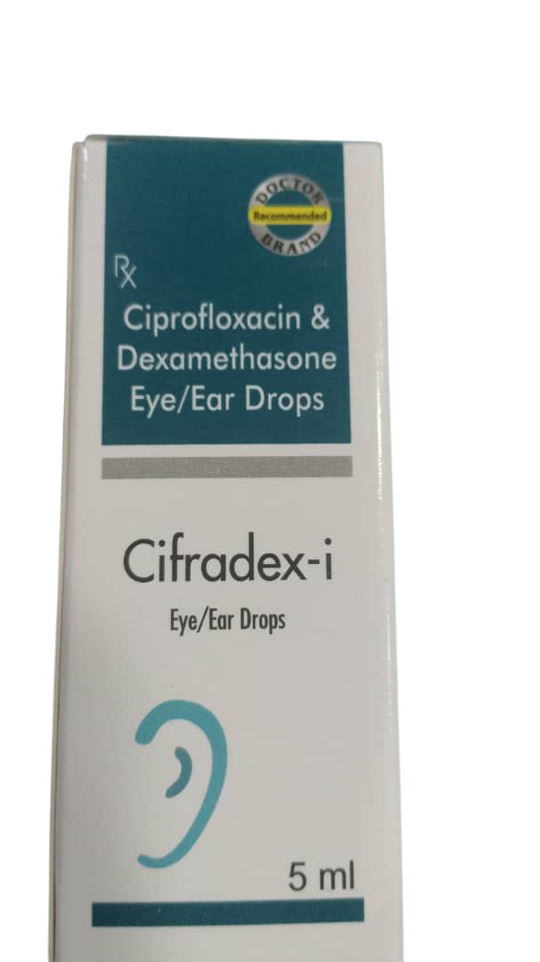 Cifradex Ciprofloxacin & Dexamethasone Eye/Ear Drops 5ml