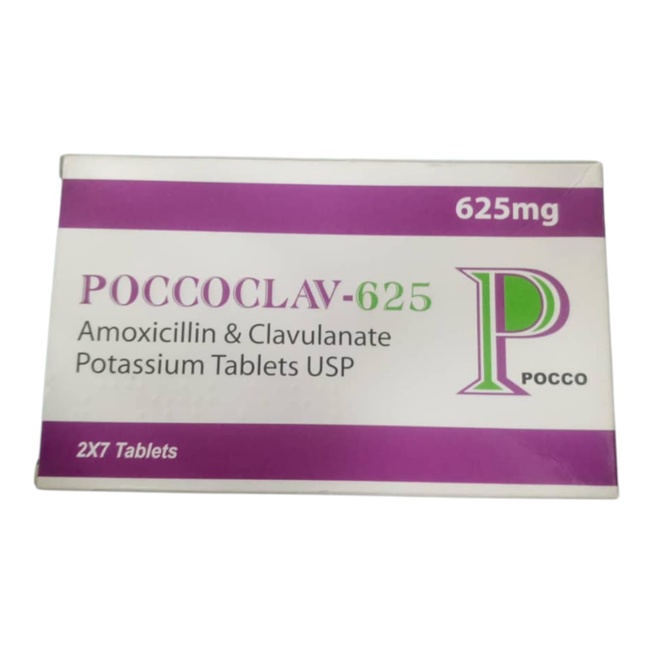 Poccoclav-625 Amoxicillin and Clavulanate potassium Tab Usp (1 pack)