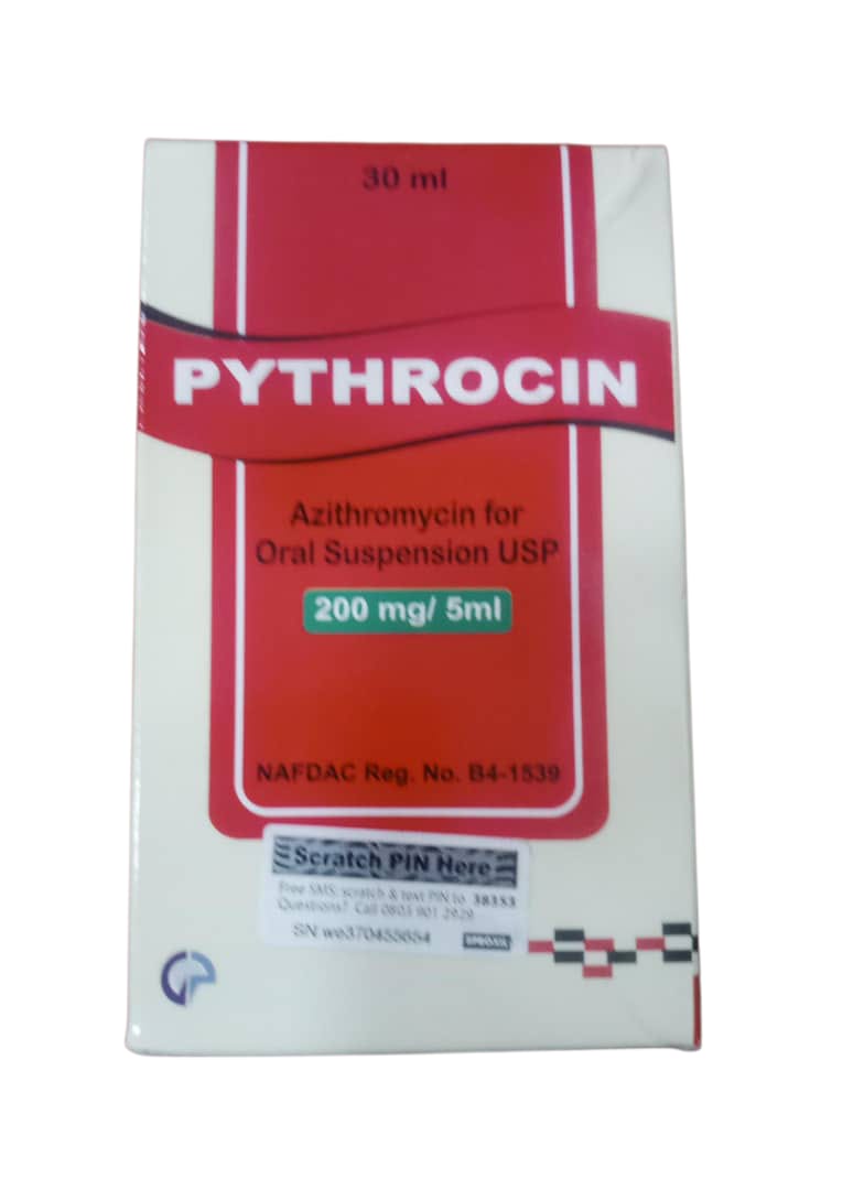 Pythrocin Azithromycin Oral Suspension 200mg/5ml