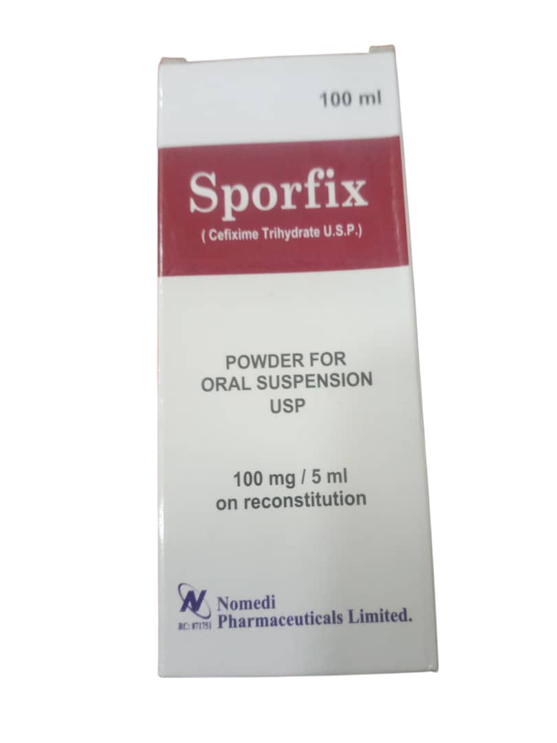 Sporfix Cefixime Trihydrate Suspension 100mg/5ml