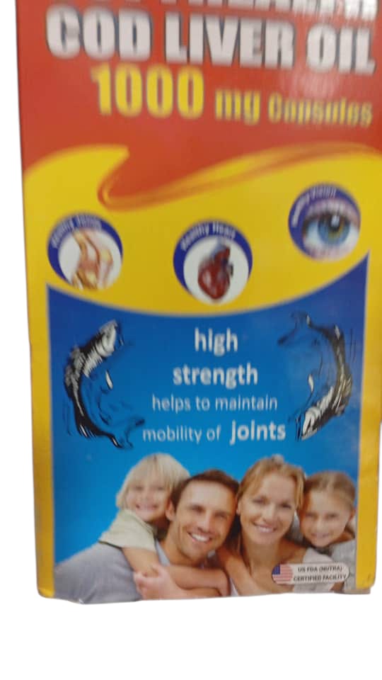 Soft health Cod Liver Oil Caps 1000mg(pack)