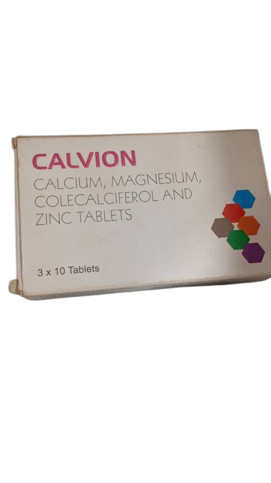 Calvion Calcium, Magnesium, Colecalciferol & Zinc Tabs (Card)