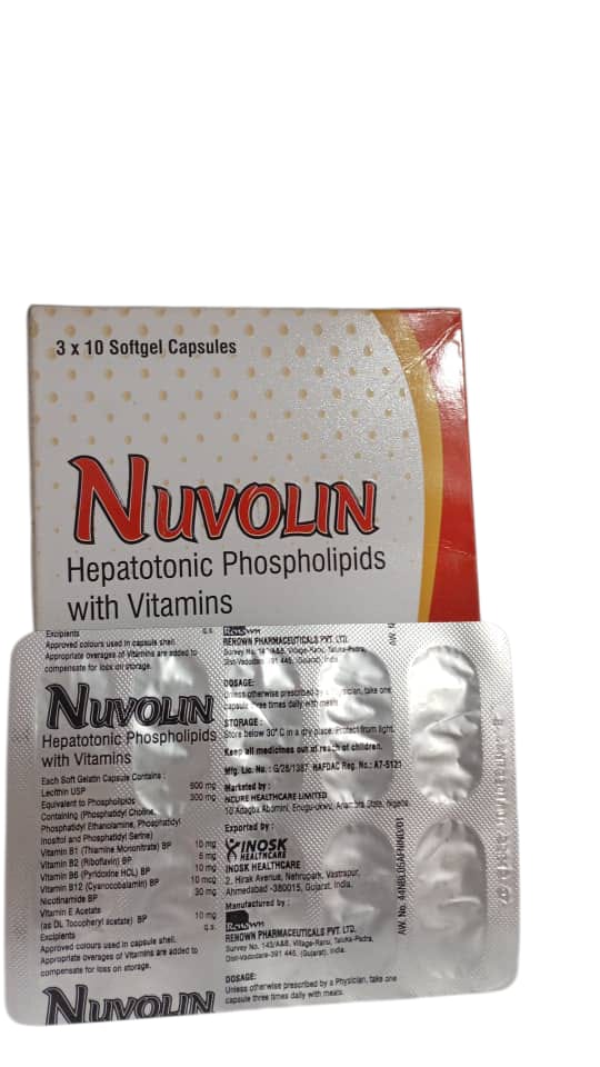 Nuvolin Hepatonic Phospholipids With Vitamins(Card)