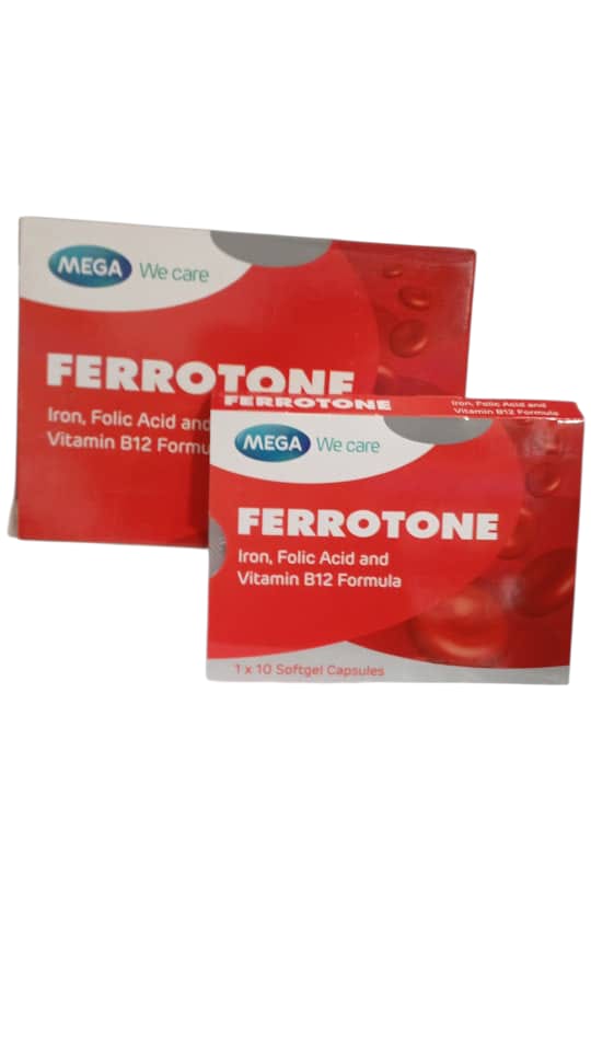 Ferrotone Iron, Folic Acid and Vitamin B12 Formula Softgel(Card)