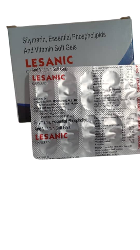 Lesanic Silymarin, Essential Phospholipids And Vitamin Softgels(Card)