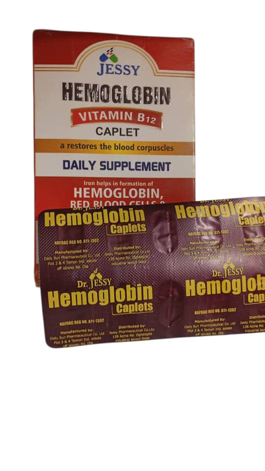 Dr.Jessy Hemoglobin Vitamin B12 Caplet(card)