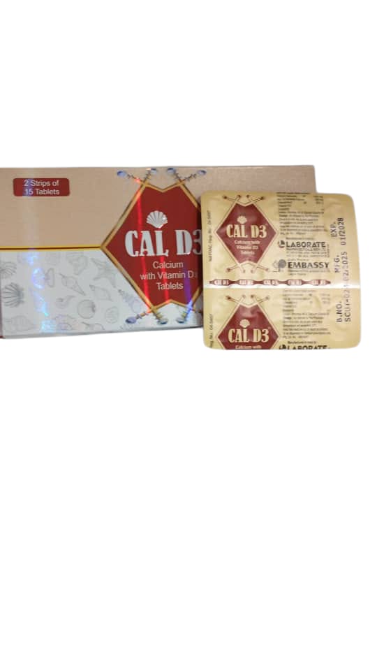 CAl D3 Calcium with Vitamin D3 Tablets(card)