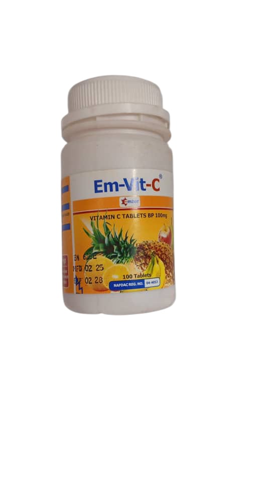 Em- VitC Vitamin C Tab 100mg