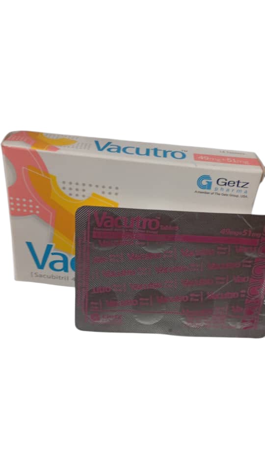 Vacutro Sacubitril 49mg+ Valsartan 51mg Tab (card)