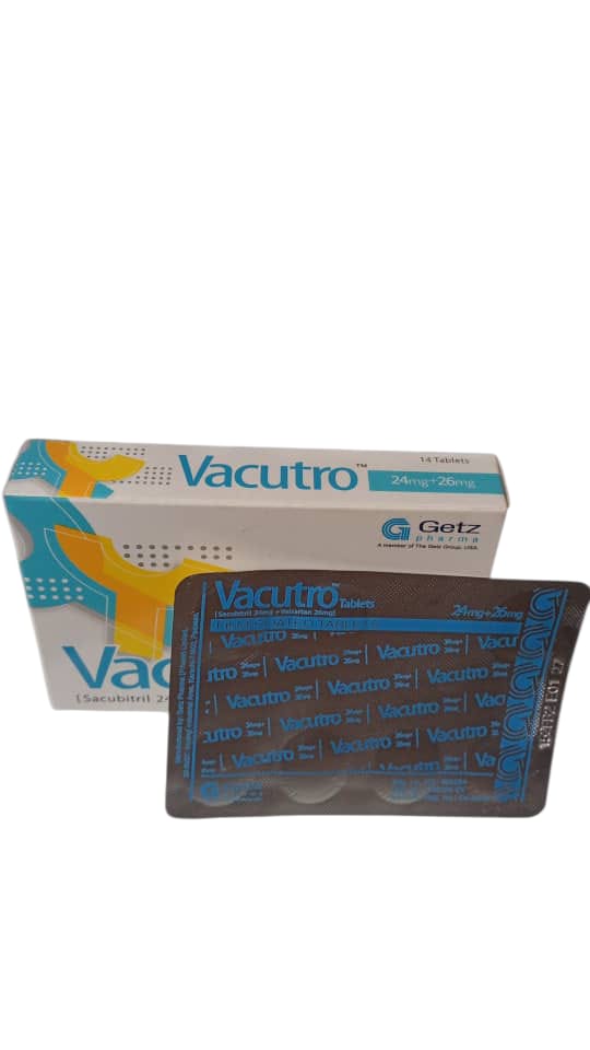 Vacutro Sacubitril 24mg+ Valsartan 26mg(card) Tab (card)